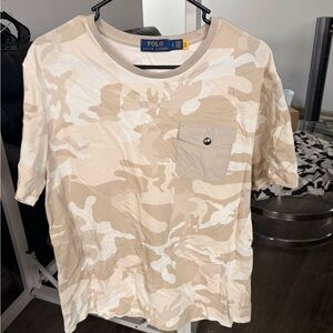Polo by Ralph Lauren Beige Camo Pocket Tee